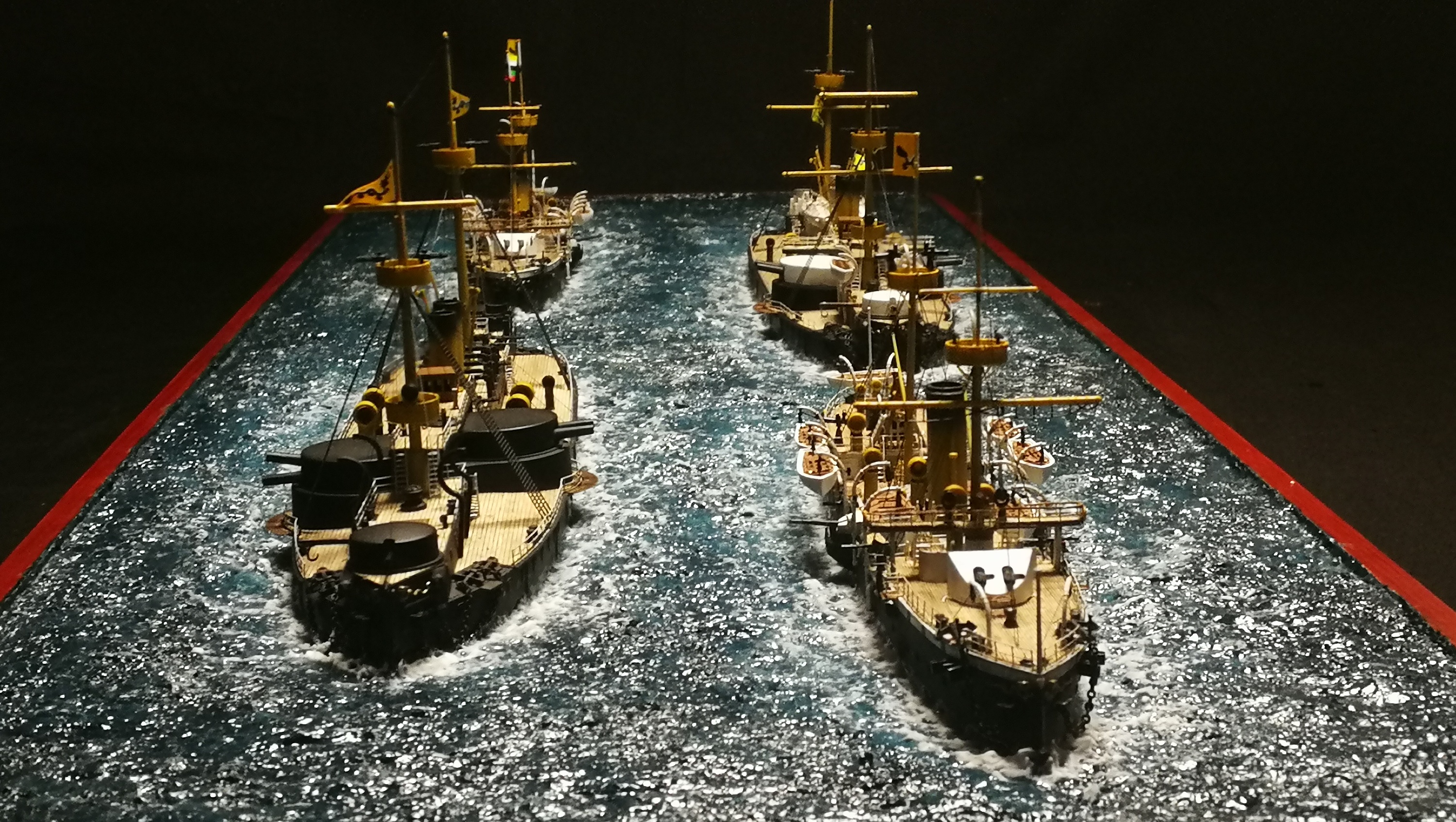 北洋水师水景模型