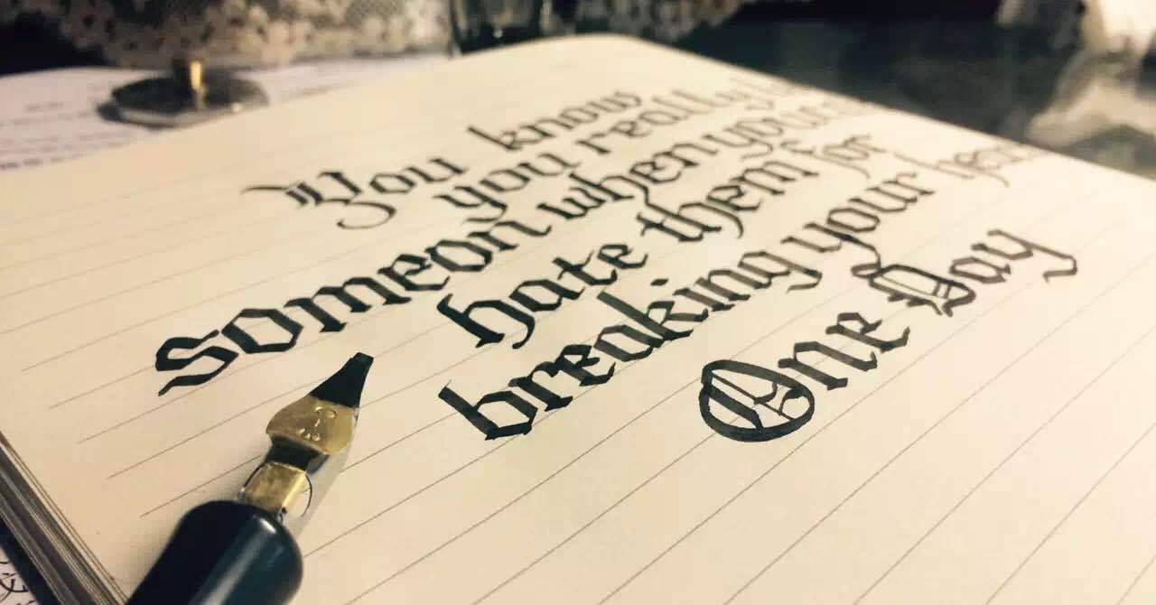 英文手写花体练习 2015.10