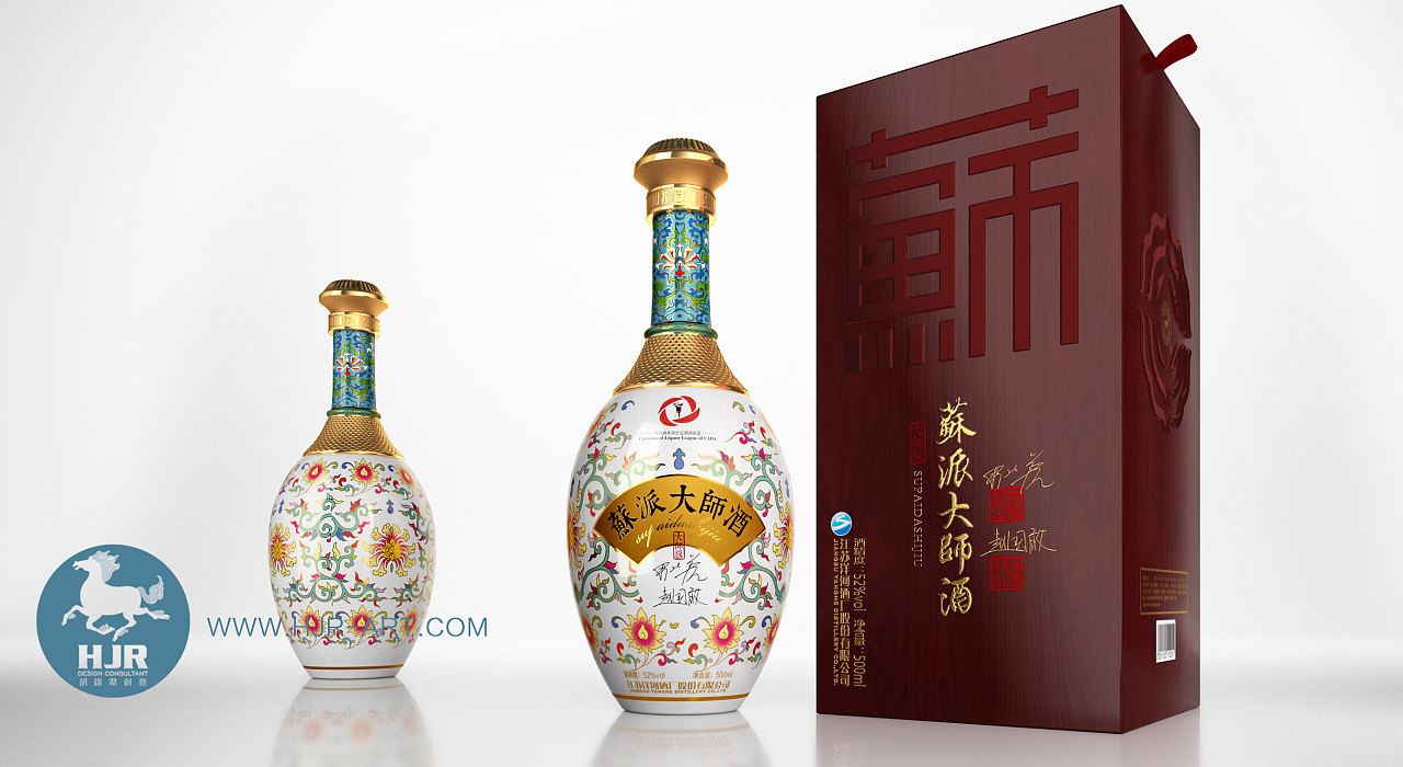 苏派大师酒创意来源于明代经典天球瓶造型,结合洋河文化及经典流畅