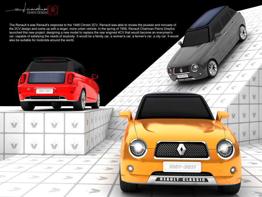经典重生系列-我的雷诺Renault4L设计|交通工具