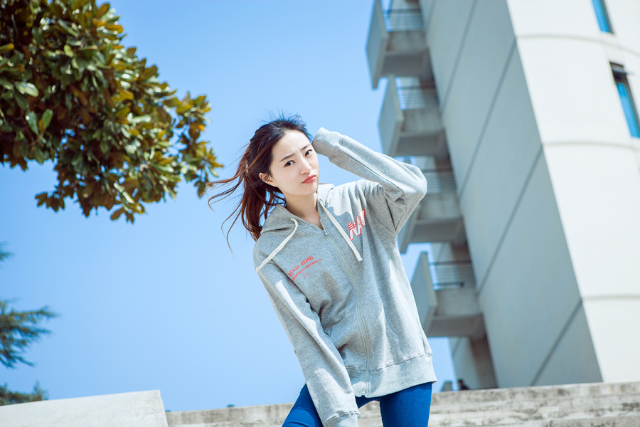 校园文化衫宣传照|人像|摄影|baiyang421 - 原创