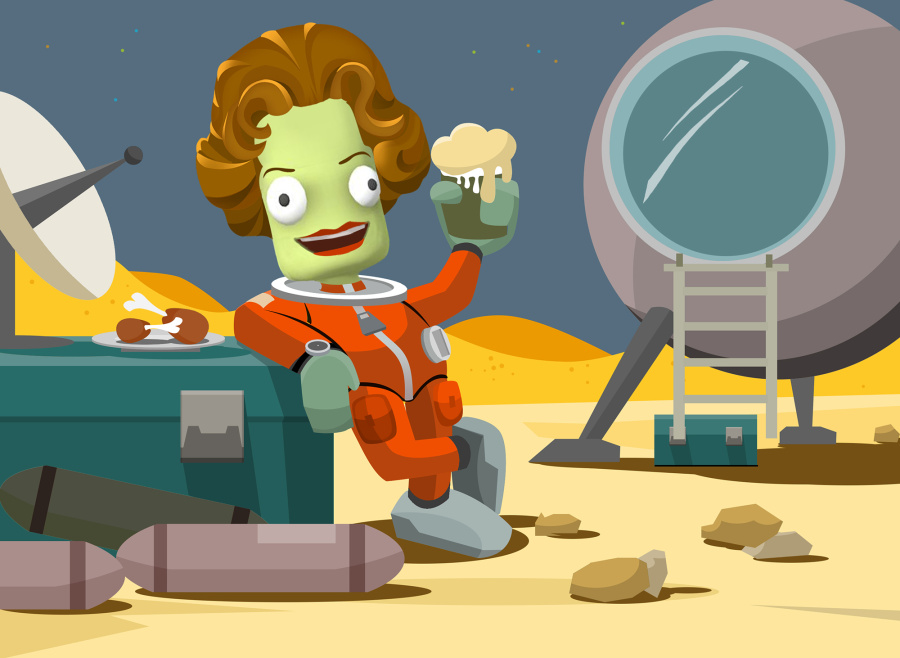 坎巴拉太空计划官方论坛活动|儿童插画|插画|木