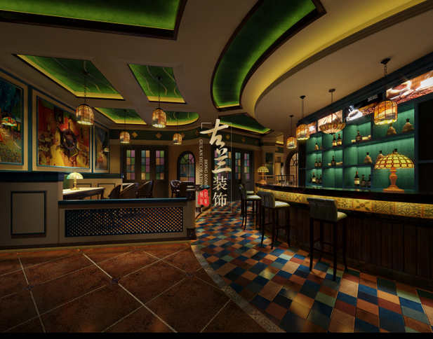 眉山特色网咖装修设计公司---古兰装饰(E所网咖