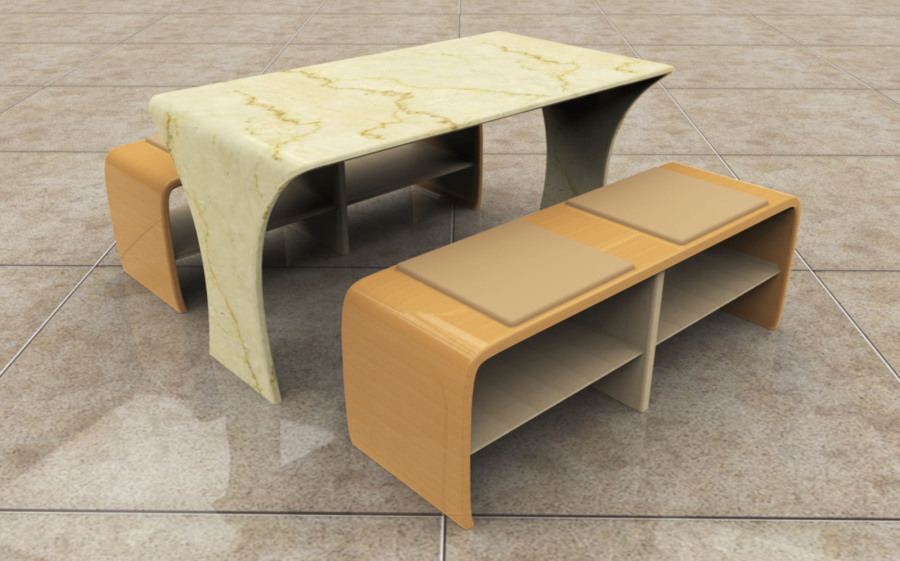 大学生食堂公共桌椅设计|家具|工业\/产品|mm孟