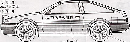 toyota(丰田)ae86高精度3dmax车模
