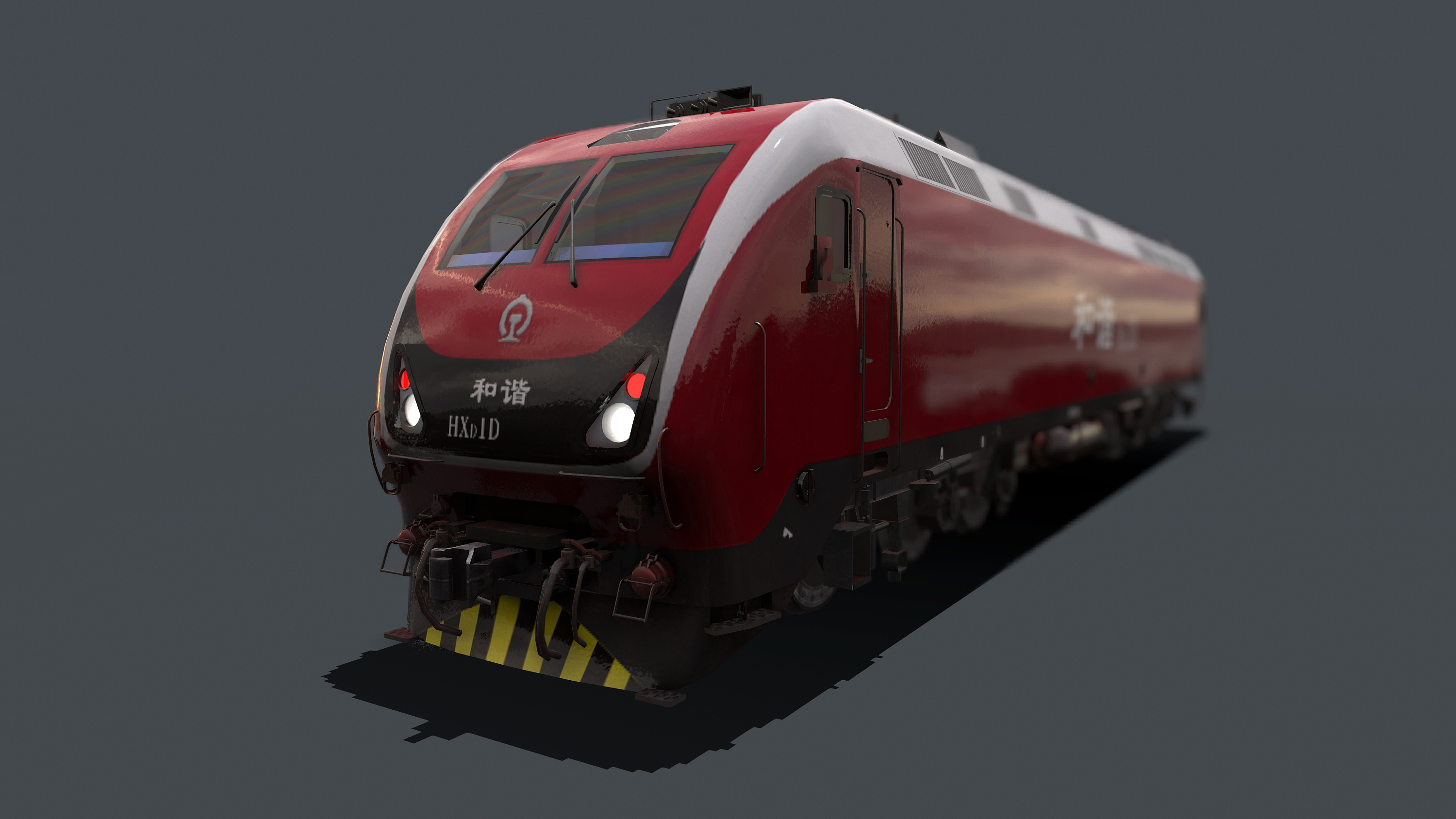 和谐电1D型电力机车|三维|机械\/交通|白北一介 - 原创作品 - 站酷 (ZCOOL)