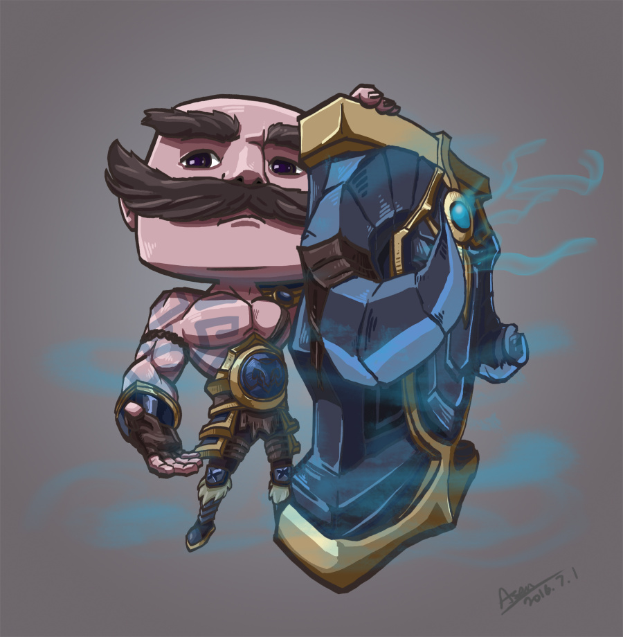 20160701-涂鸦-《LOL滑板鞋&布隆》|涂鸦\/潮