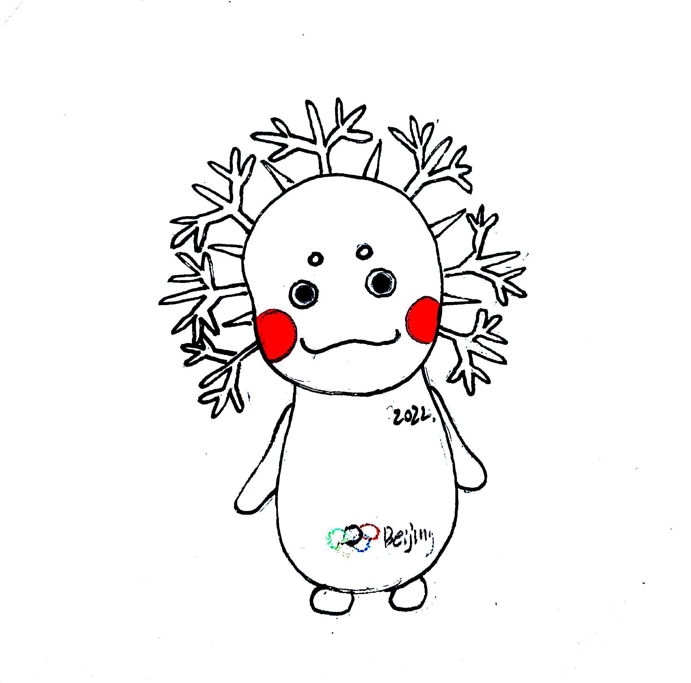 2022年北京冬奥会吉祥物设计|平面|吉祥物|复光 - 原创作品 - 站酷 (ZCOOL)
