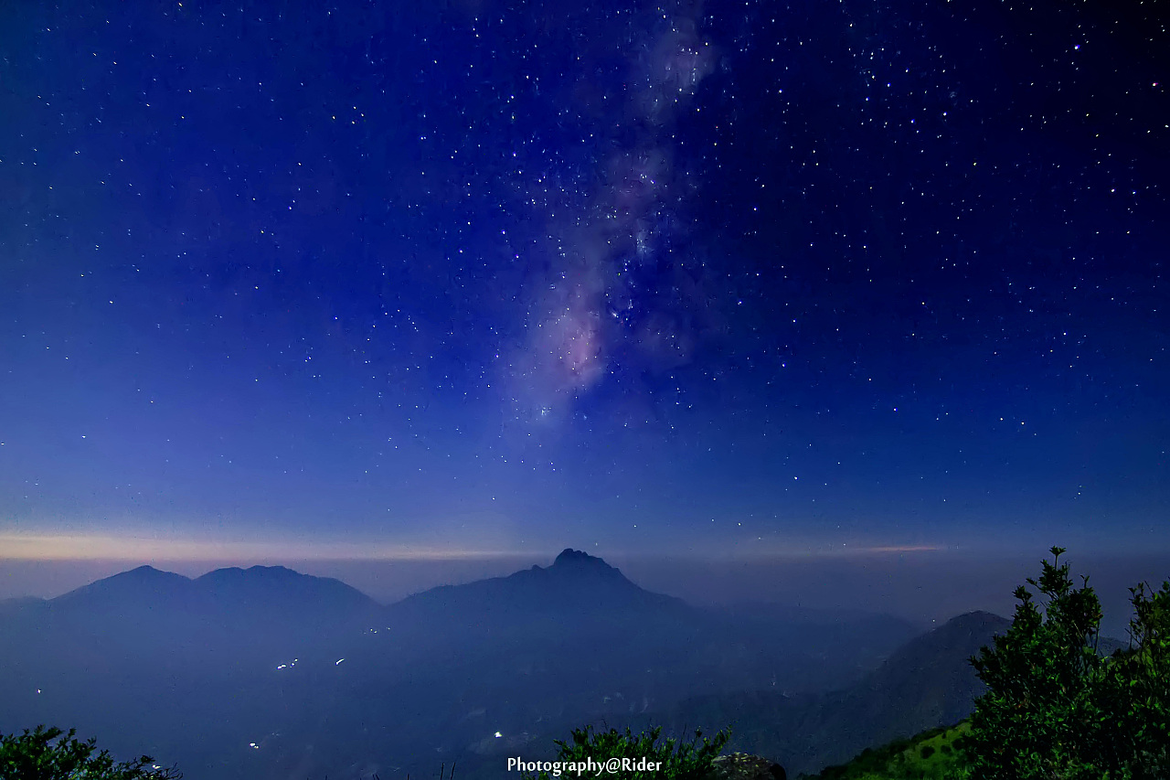 潮州凤凰山-银河、星空、日出全景|摄影|风光|j