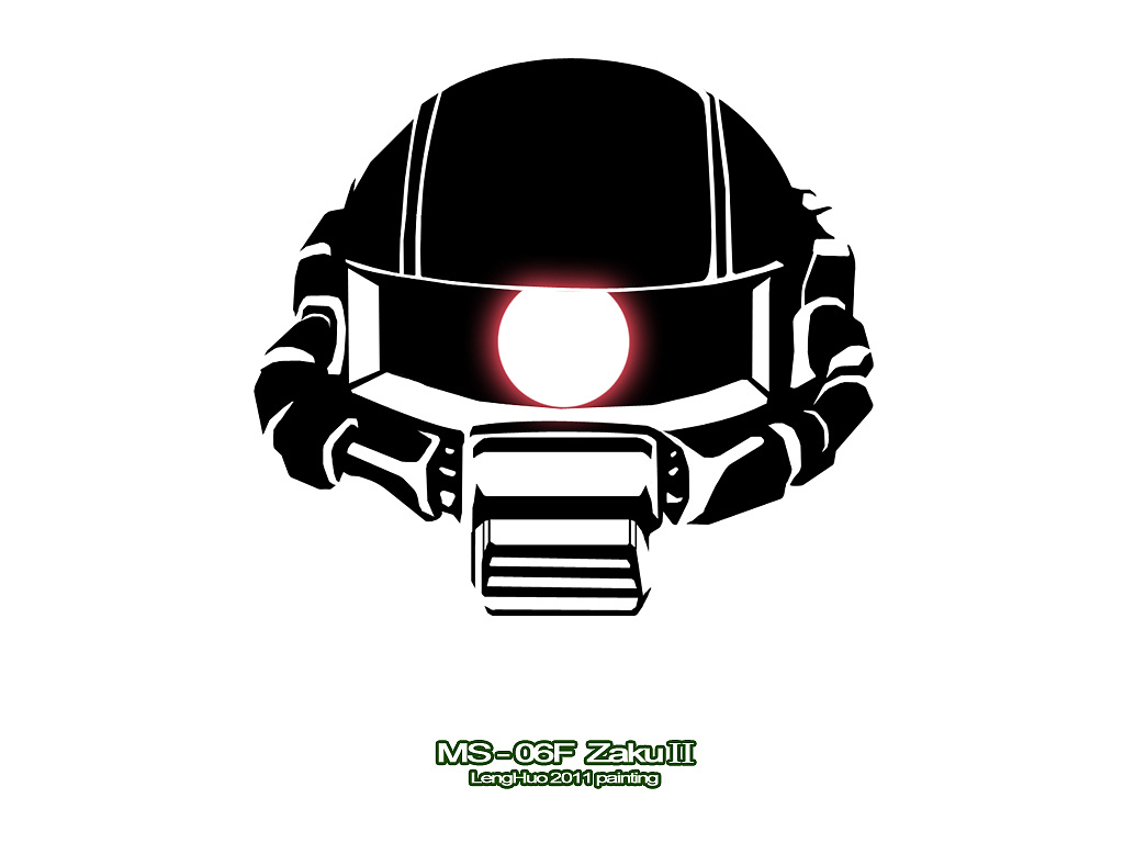 高达黑白头像|动漫|单幅漫画|释梦师 - 原创作品 - 站酷 (ZCOOL)