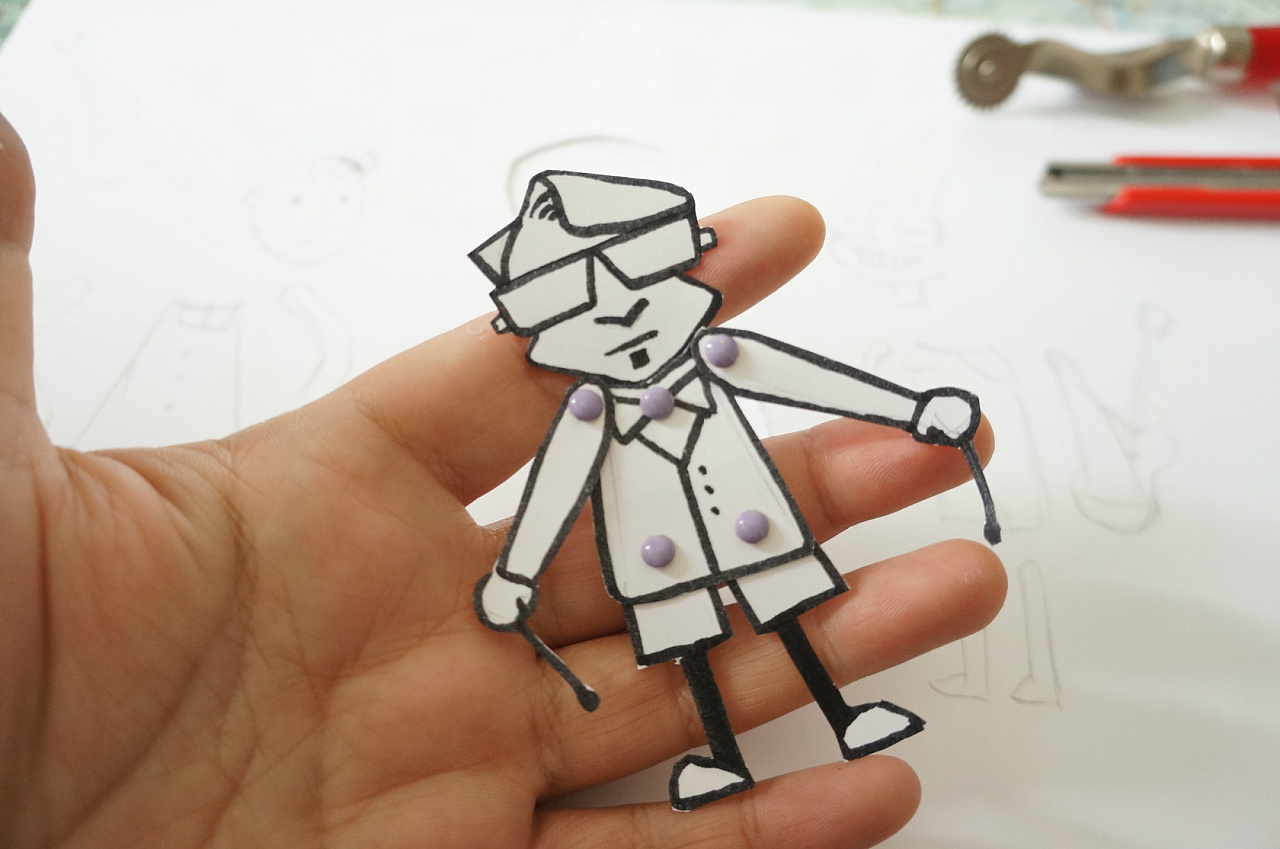 busker busker x paper doll关节可动纸娃娃|插画||ng