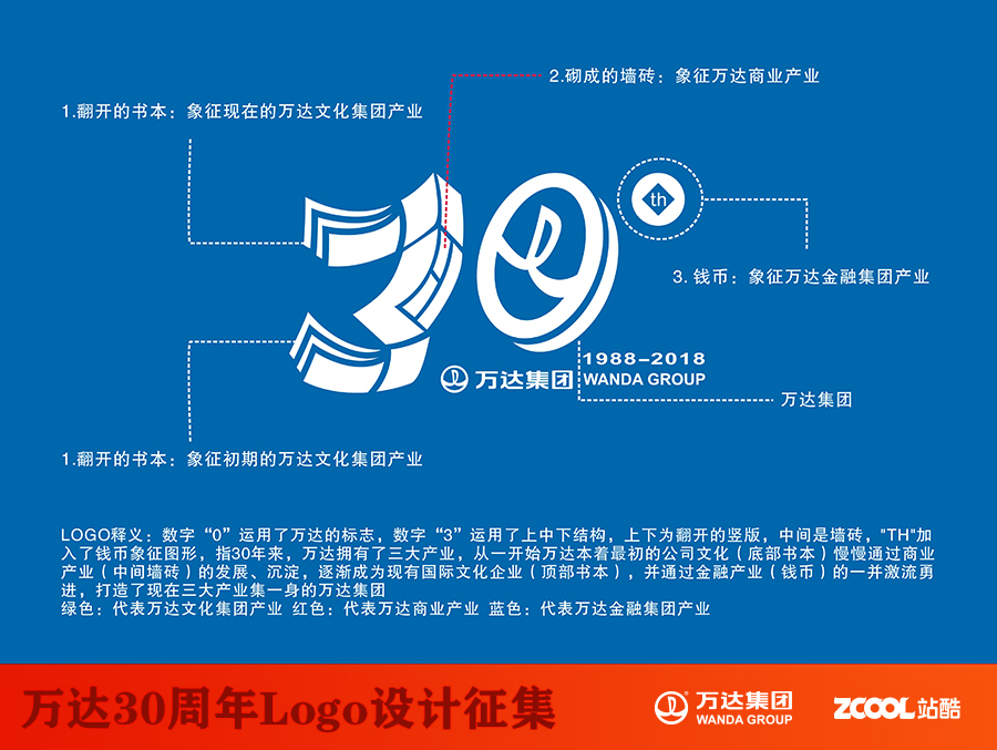 万达30周年LOGO|标志|平面|lianxian - 原创设计
