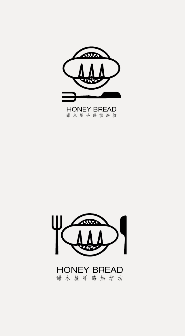 面包logo手绘