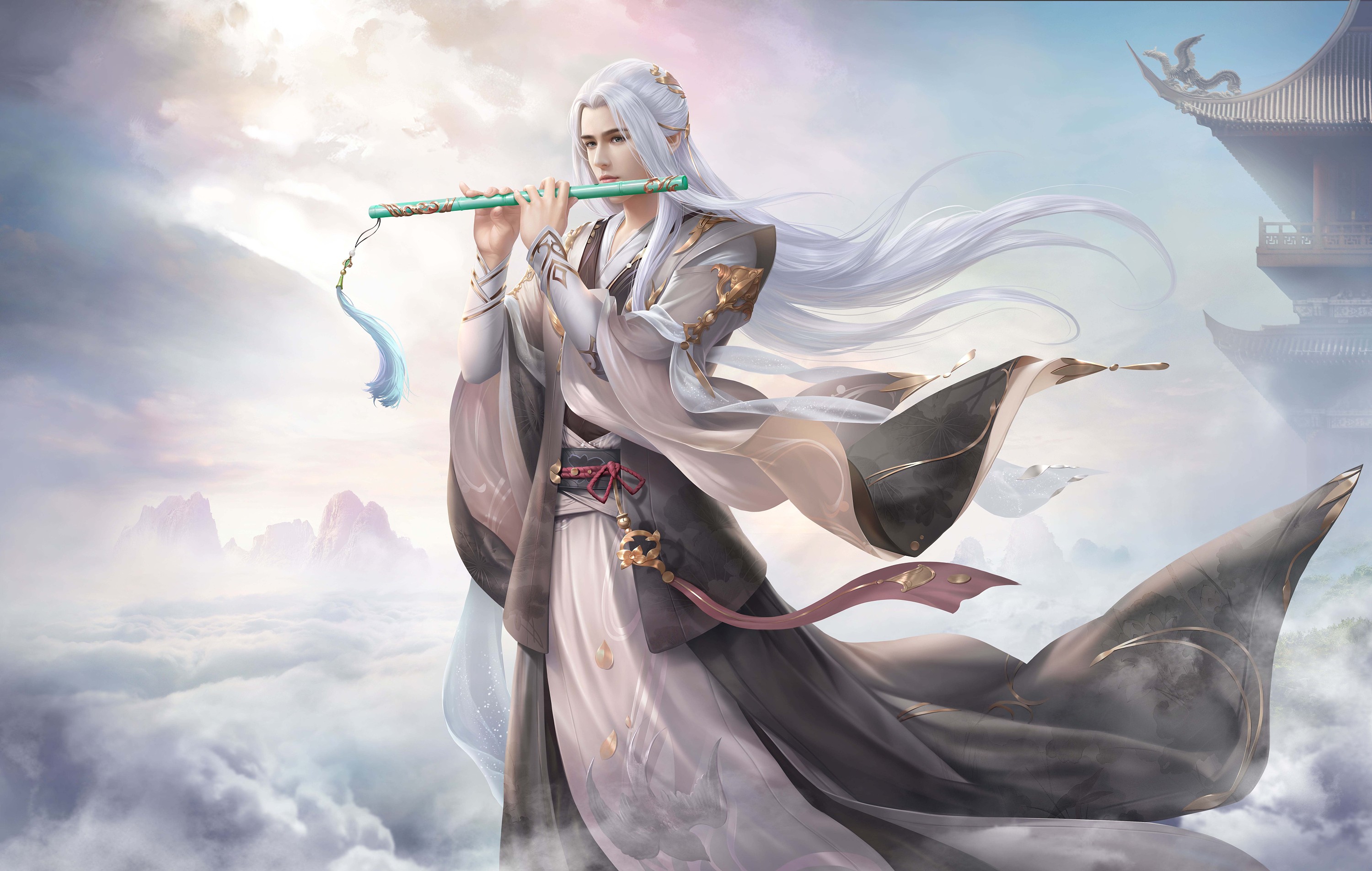 为游戏雪鹰领主创作的美宣图