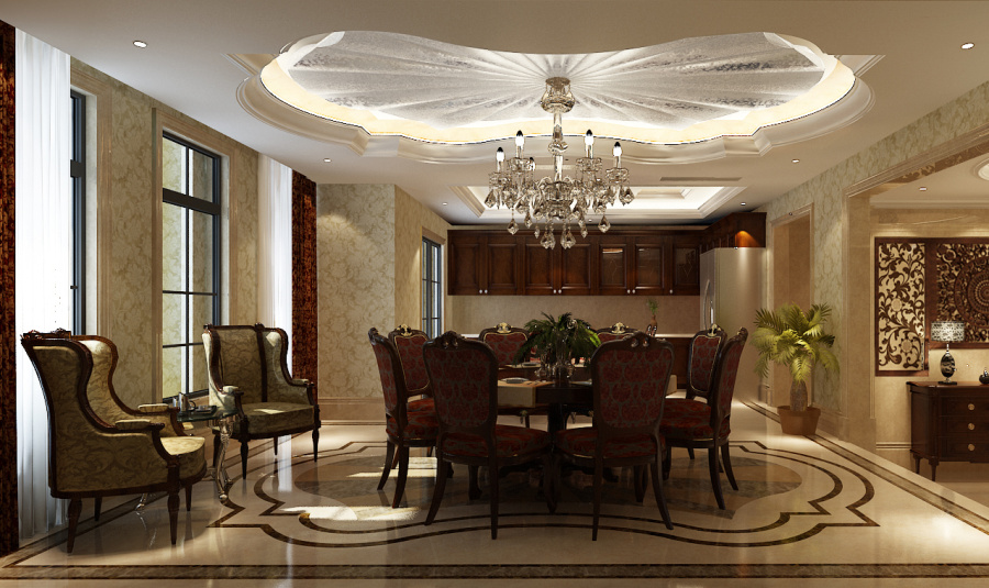 重庆别墅装修设计 龙湖两江新宸联排别墅装修