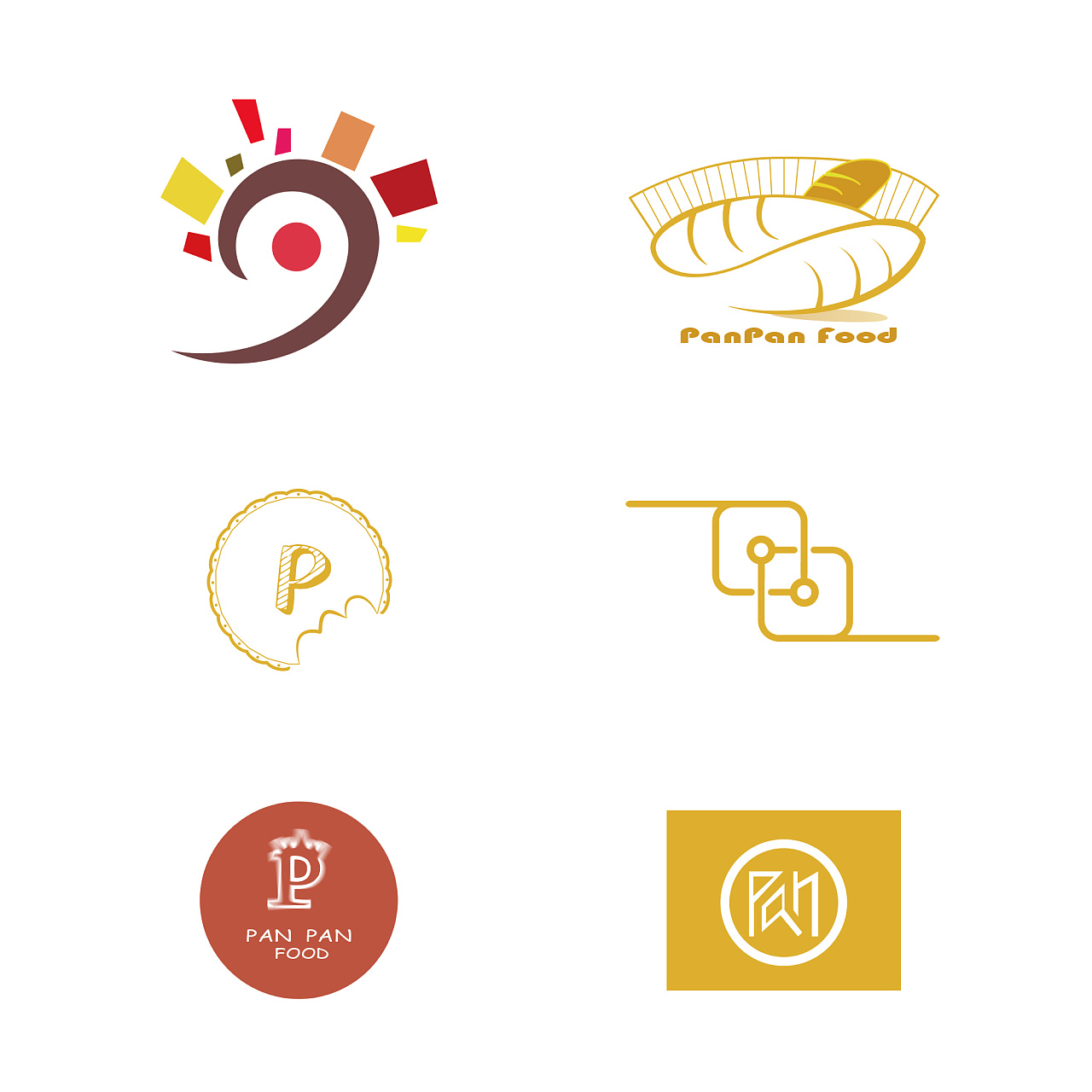 "盼盼食品"logo设计