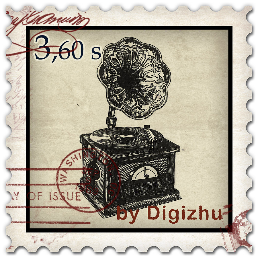 如何制作一张复古邮票!|其他绘画|插画|digizhu 