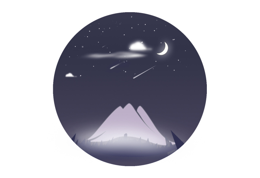 景象, 晚安,小镇 影视制作及宣传设计 明信片|D