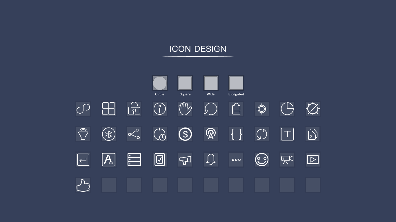 icon图标设计 剪影图标 主题图标 psd素材