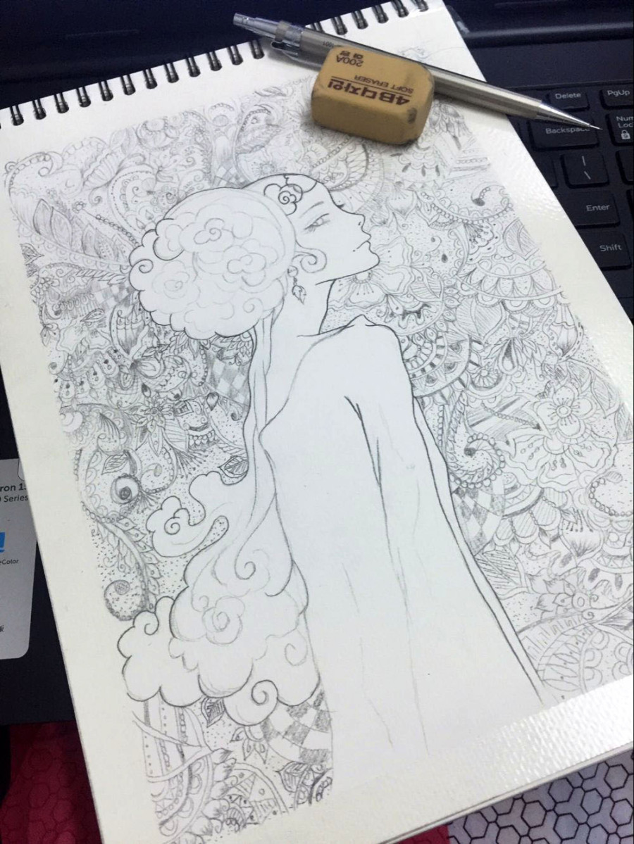 第一幅针管笔画|涂鸦\/潮流|插画|鬼鬼ME - 原创