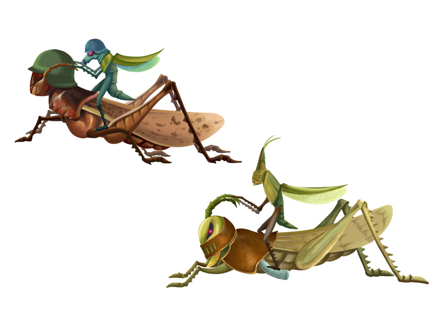 《螳螂战士》|绘本|动漫|团子与叮铛 - 原创设计