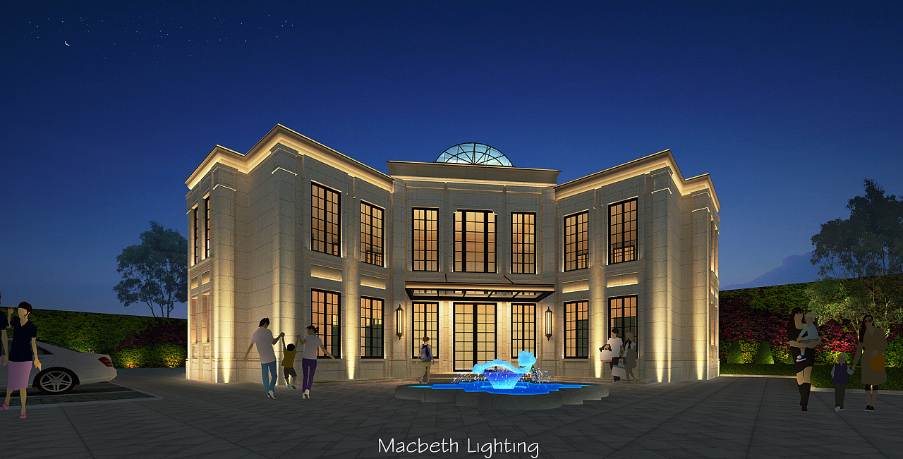 过去项目之洲际酒店 会所夜景灯光设计