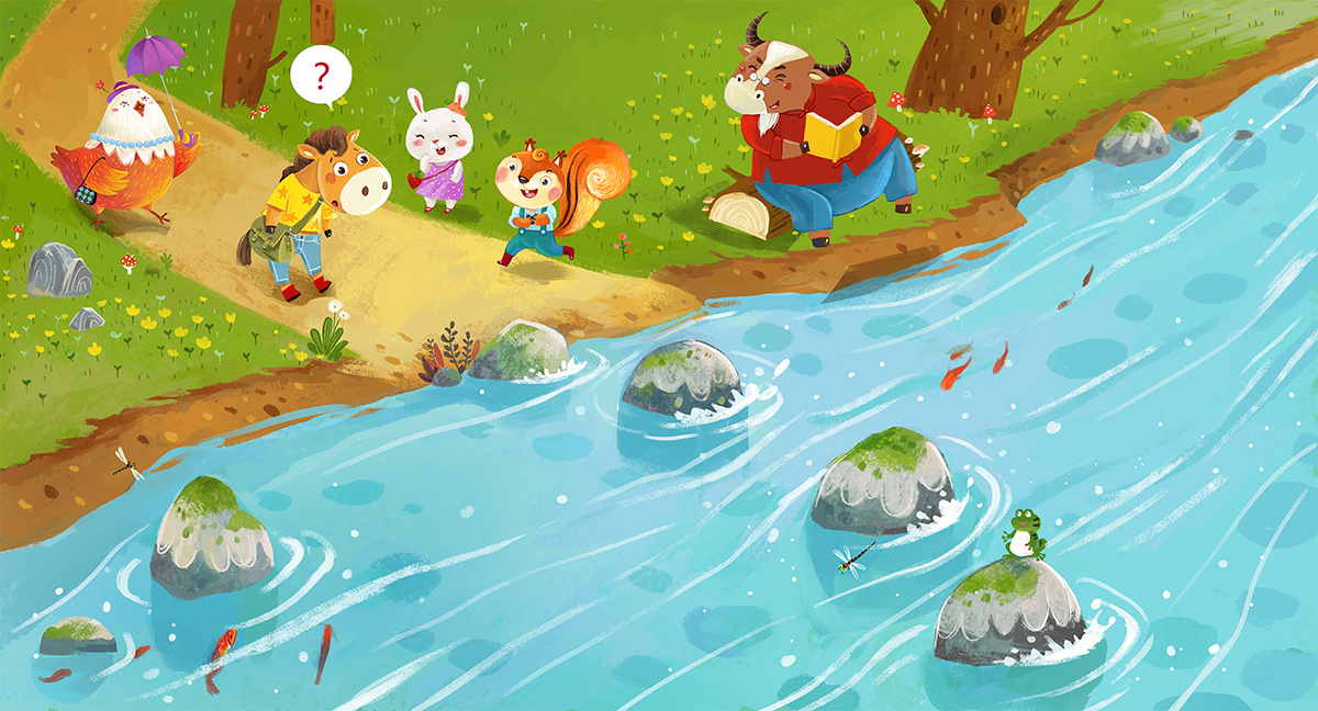 绘本《小马过河》部分