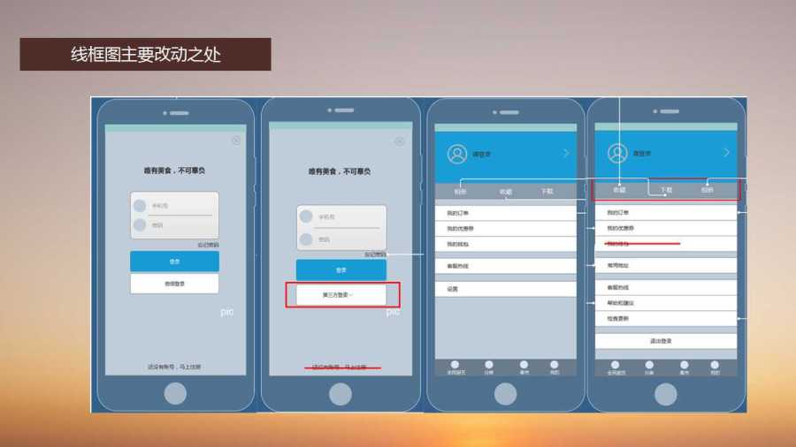 美食APP PPT|移动设备\/APP界面|UI|付豪789 -