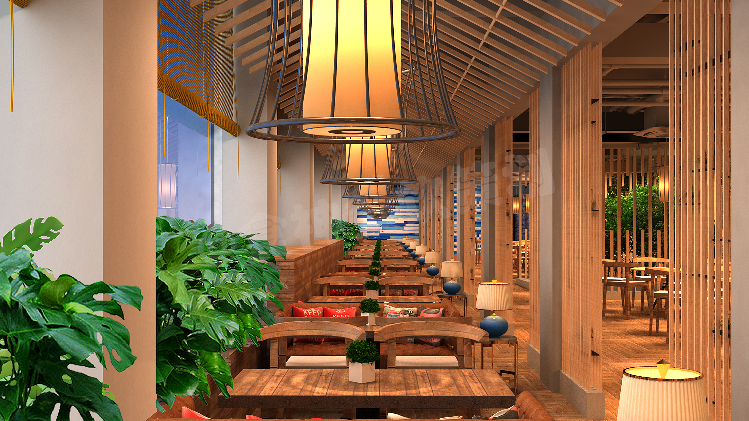 海鲜主题餐厅|空间|室内设计|茹雪15375147123 - 原创作品 - 站酷 (ZCOOL)