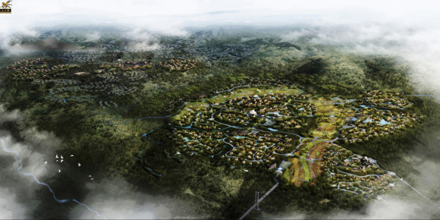 峨嵋半山七里坪国际度假区规划|建筑设计|空间