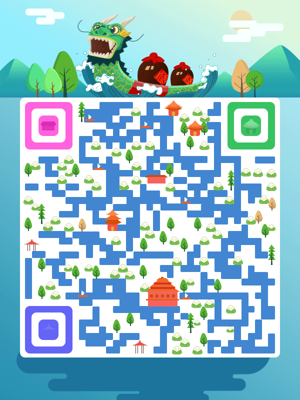 端午节主题艺术二维码|动效设计|UI|酱油蒂 - 原