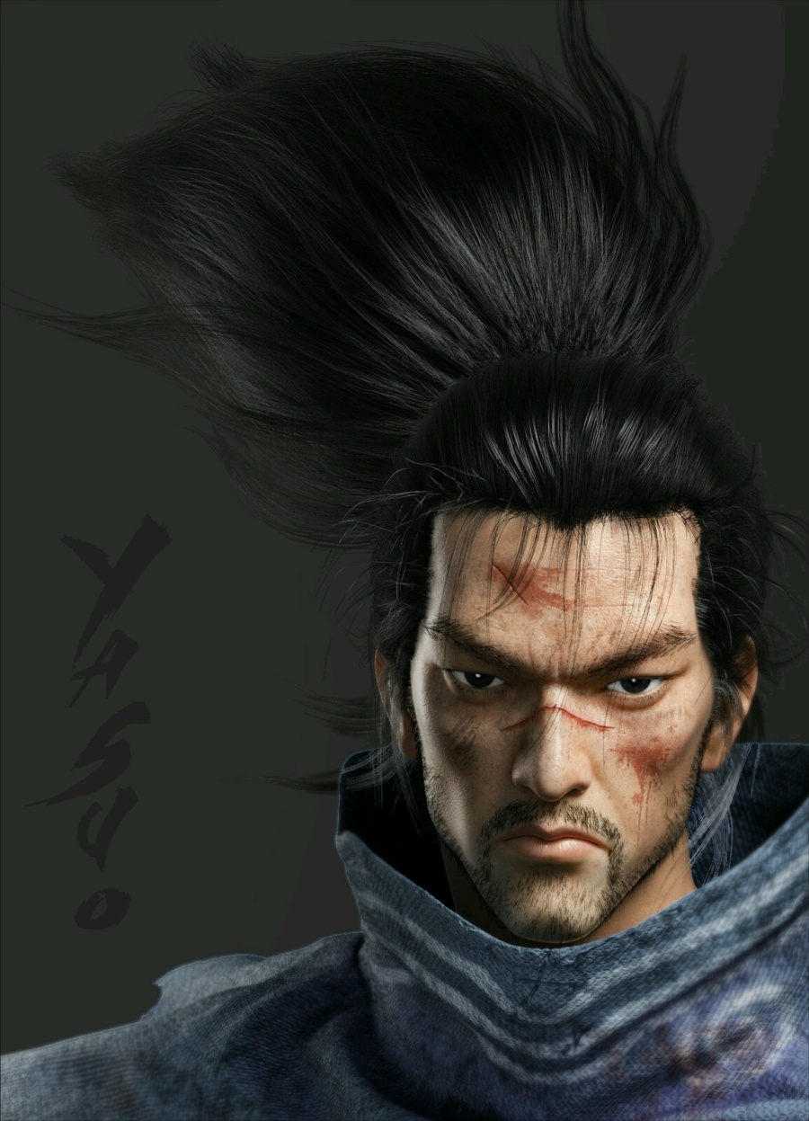 转自国外的大触们的剑豪亚索|游戏原画|插画|J