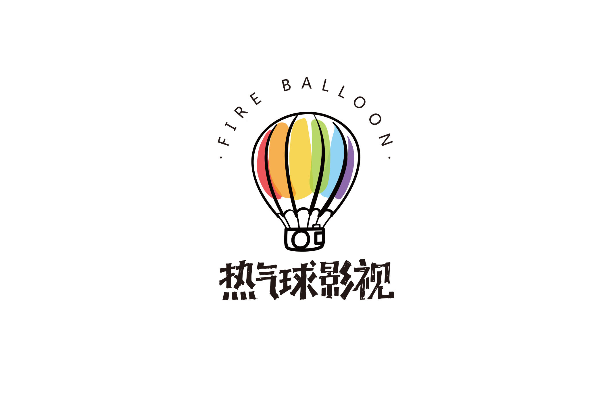热气球影视logo
