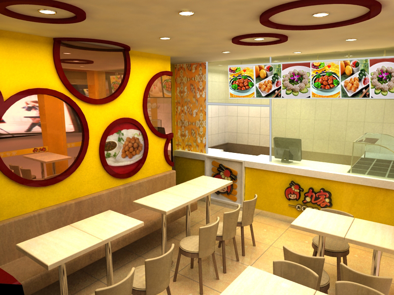 餐饮连锁加盟店设计|上海餐饮店设计|中式快餐