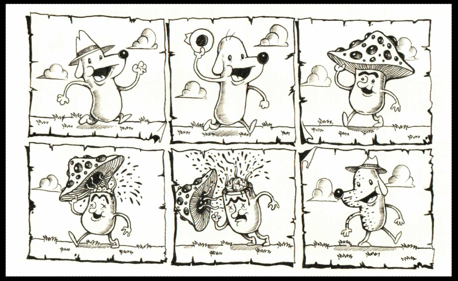 脑洞小剧场|概念设定|插画|瘦长鬼影 - 原创设计