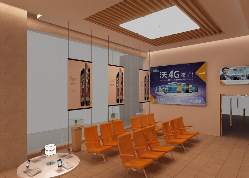 联通营业厅|展示\/橱窗\/店面设计|空间\/建筑|等风来H - 原创设计作品 - 站酷 (ZCOOL)