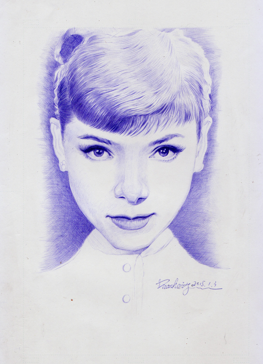 赫本|素描|纯艺术|Navy先生 - 原创设计作品 - 站