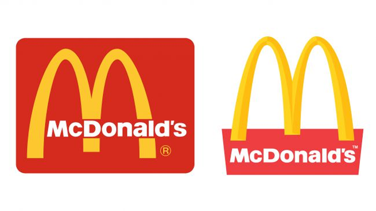 多年来,麦当劳的"金色拱门"标志一直以几种不同的方式与它的标志字体