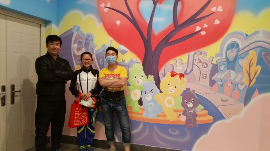 邯郸墙绘、邯郸手绘墙、邯郸新华书店彩绘、新