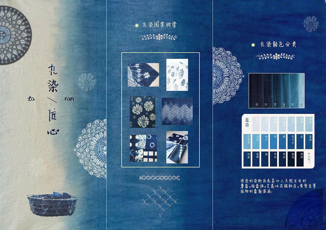 前段时间去了云南实习,在古镇看到了很多扎染工艺品,觉得那些花纹