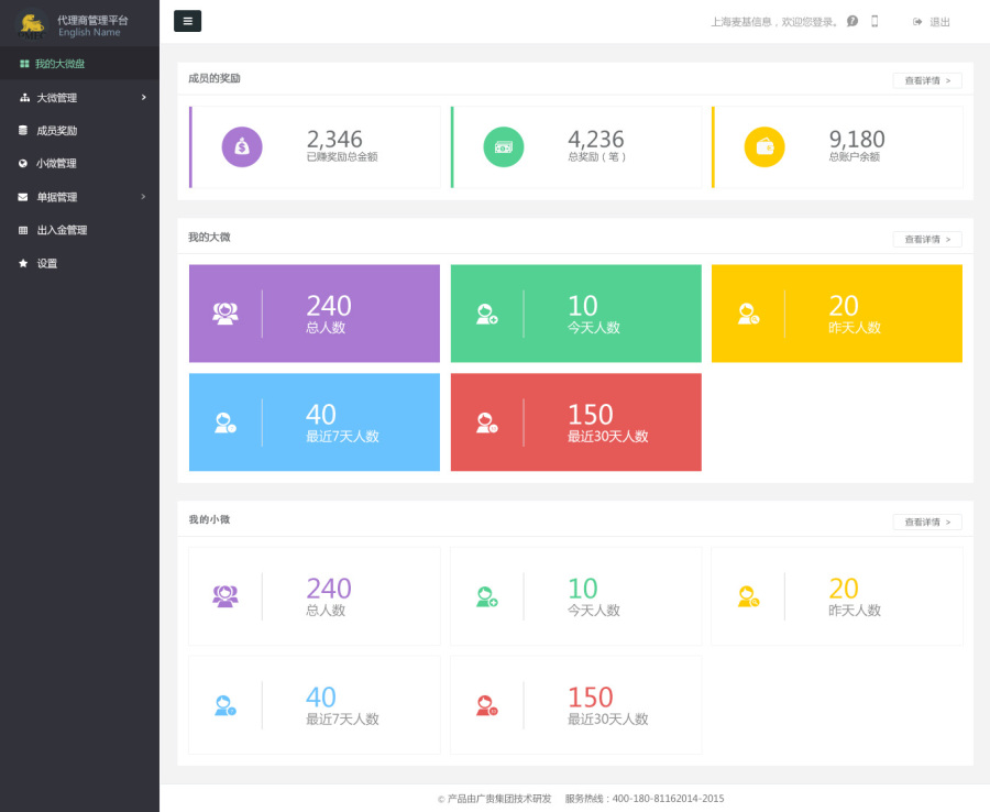 百变微盘后台管理界面|其他网页|网页|dingcolu