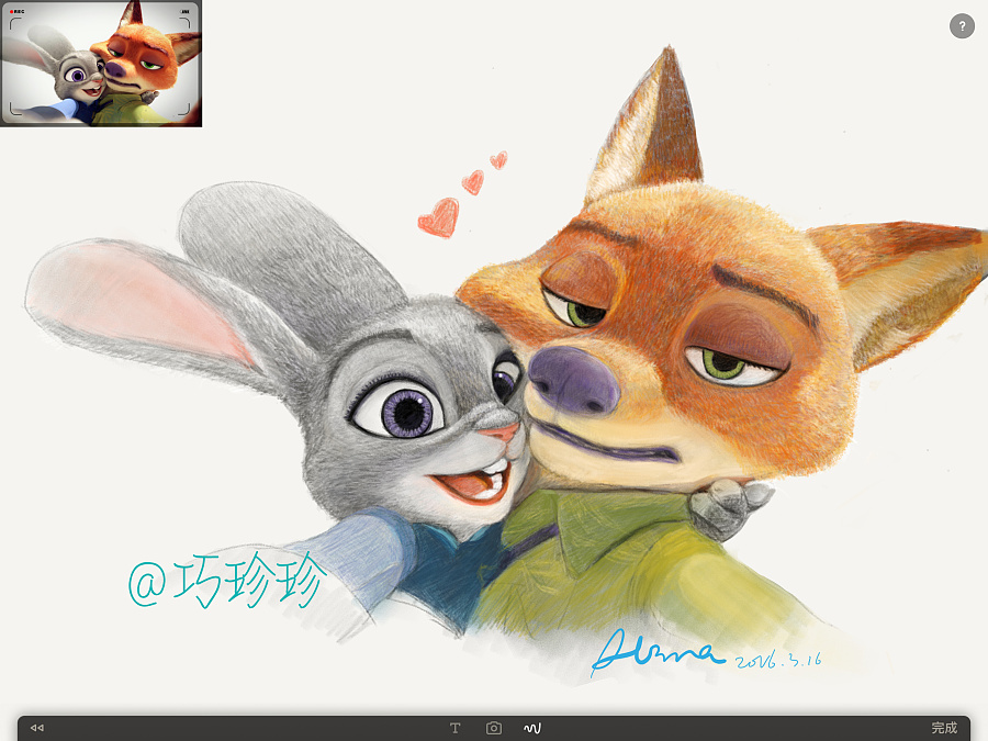 用iPad神器来画超真实彩铅效果|商业插画|插画