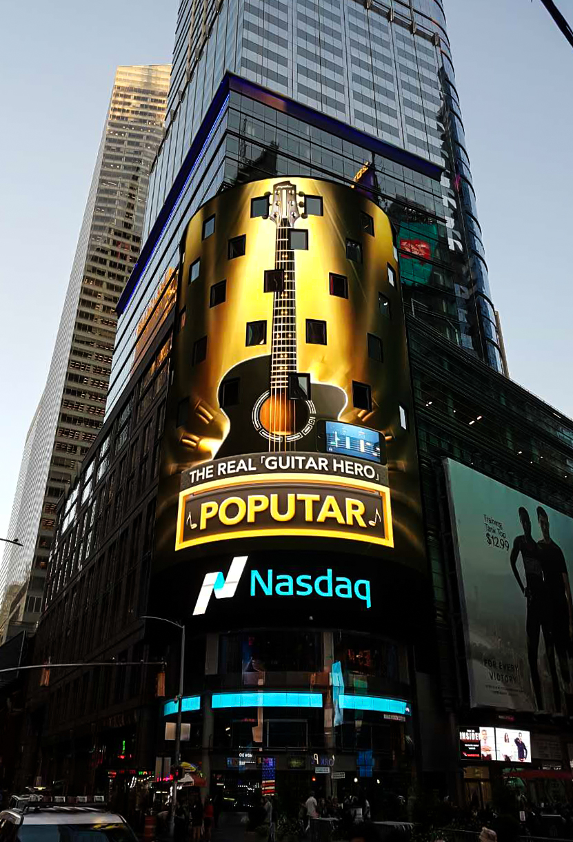 poputar登陆纳斯达克大屏|海报|平面|JamieHao - 原创设计作品 - 站酷 (ZCOOL)