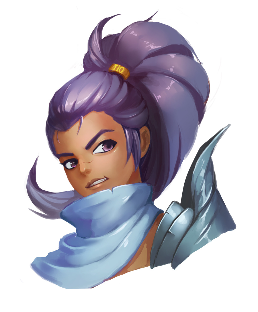 [同人]lol小头像系列之__亚索!hasaki!|绘画习作