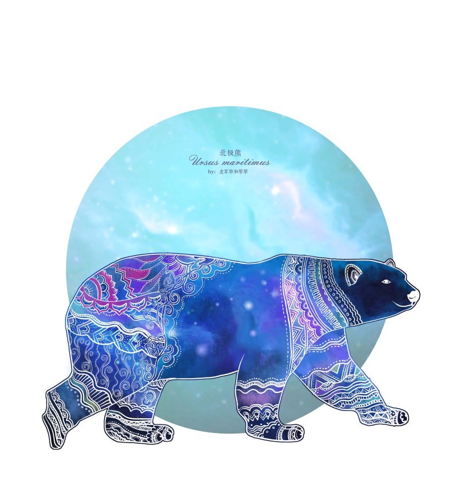 动物世界|绘画习作|插画|虎耳草和翠翠 - 原创设