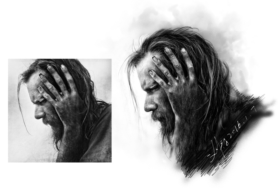 听|绘画习作|插画|丿吊儿郎当灬 - 原创设计作品