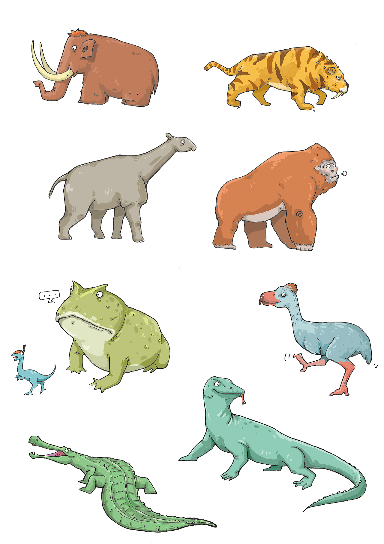 为上海科技馆,上海自然博物馆画的小插画