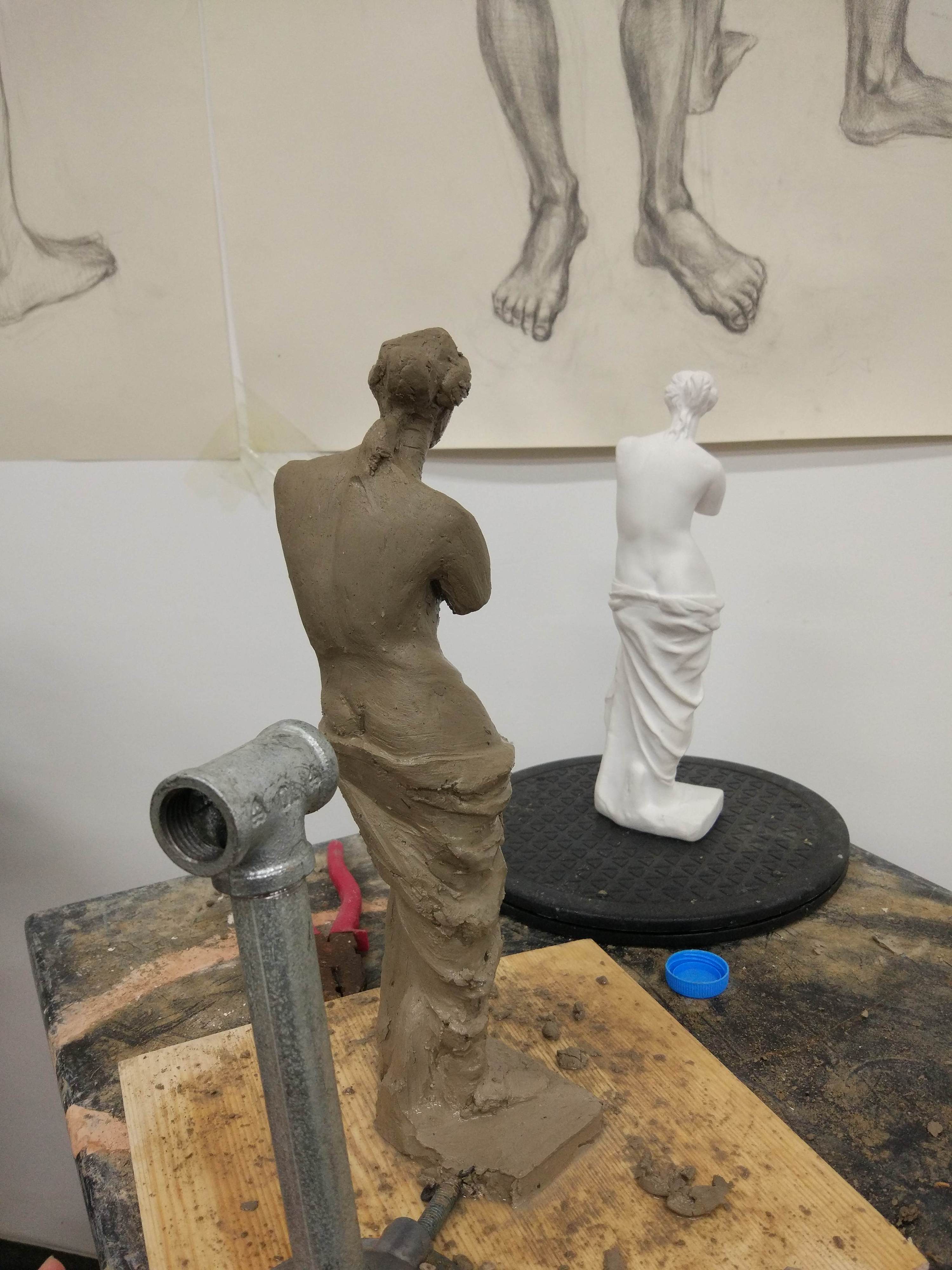 维纳斯雕塑制作历程图集
