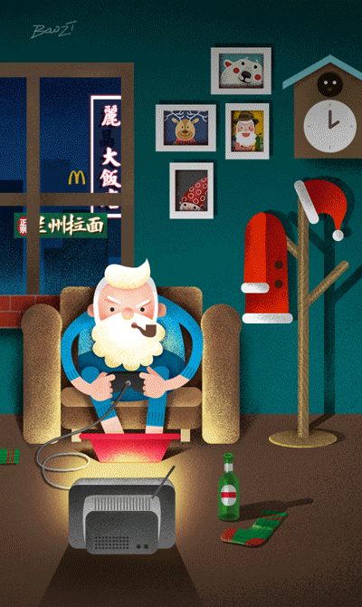 santa in gap year. 圣诞老人在不干活的时候都干点啥