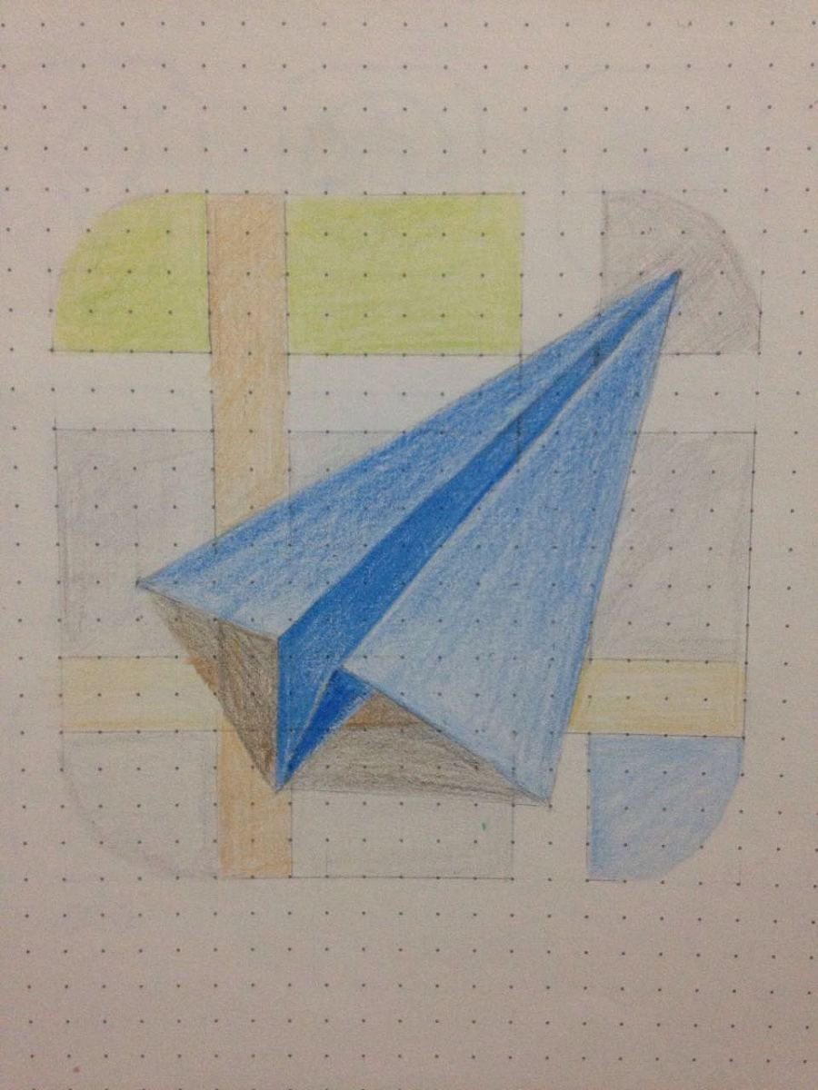 纸飞机|素描|纯艺术|小云xybb - 原创设计作品 - 